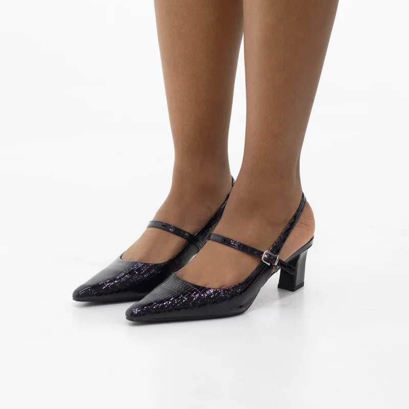 لاماراباريس صندل بكعب ٦ سم بحزام خلفي