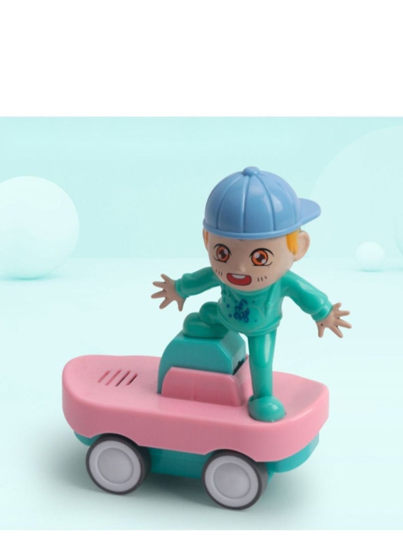 NIBEMINENT Pressure Sliding Children's Toy Car Back Inertia Scooter 