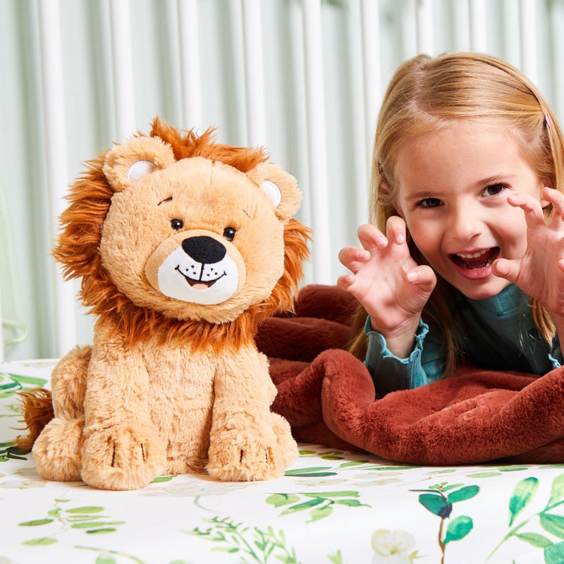 Cuddle Barn - Lucas The Lion | Soft Cuddly Interactive Animal Stuffed Lion | Twirls Around to Wild Thing | Animated Plush Toy, 10 inches - Image 2