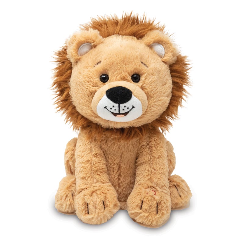Cuddle Barn - Lucas The Lion | Soft Cuddly Interactive Animal Stuffed Lion | Twirls Around to Wild Thing | Animated Plush Toy, 10 inches - Image 1