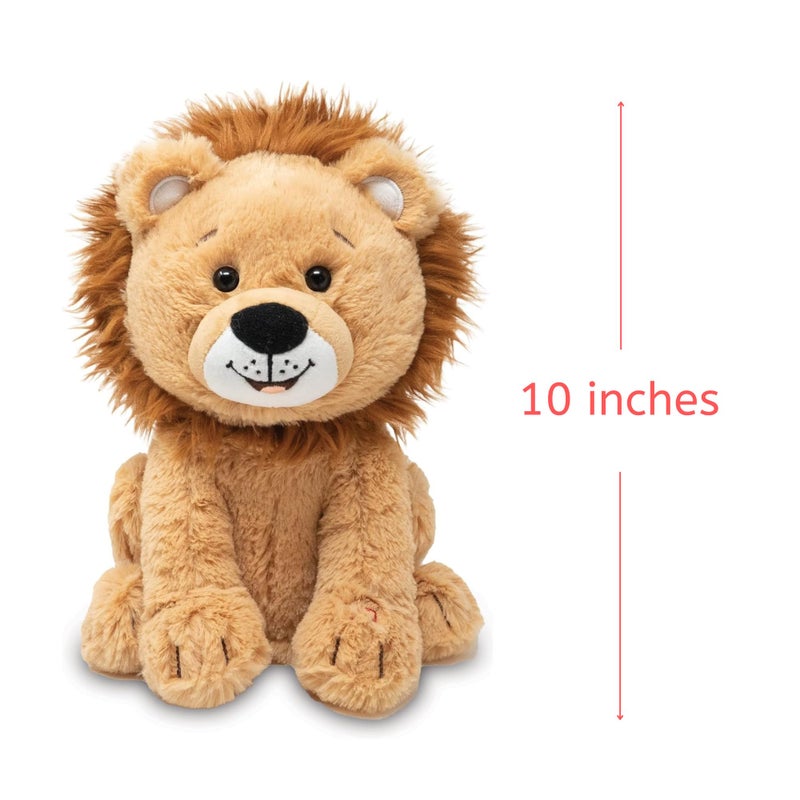 Cuddle Barn - Lucas The Lion | Soft Cuddly Interactive Animal Stuffed Lion | Twirls Around to Wild Thing | Animated Plush Toy, 10 inches - Image 4