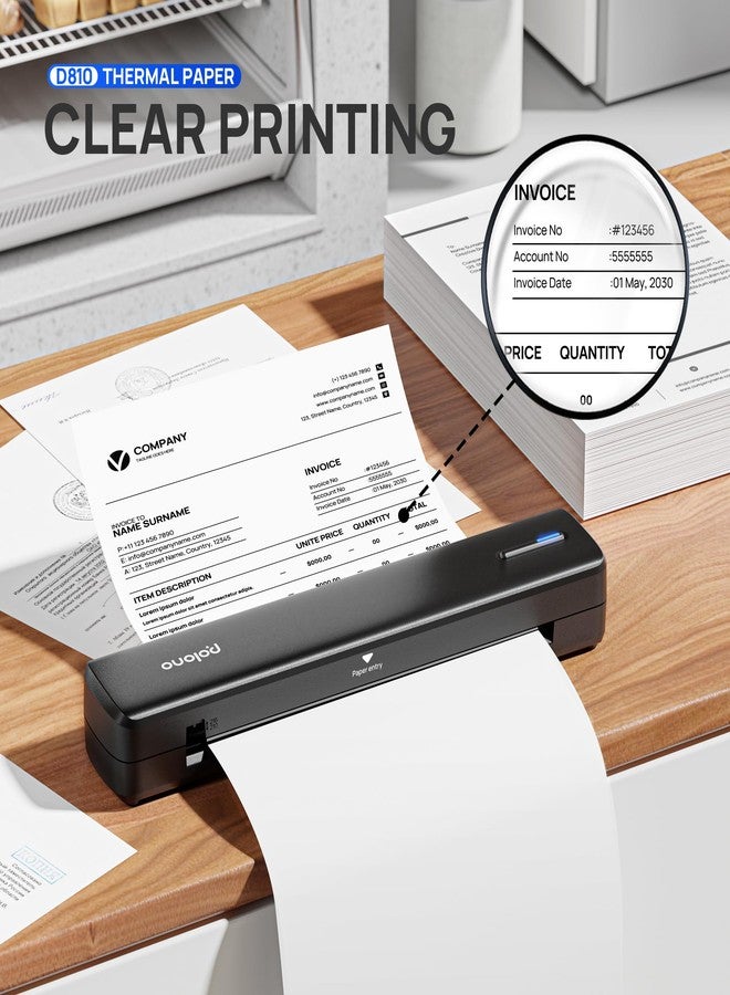 POLONO D810 8.5 x 11 inch Thermal Paper Advanced Thermal Printing, US Letter Size Thermal Paper. Compatible with D810, Size 8.5 x 11 inch, 200 Sheets - Image 4