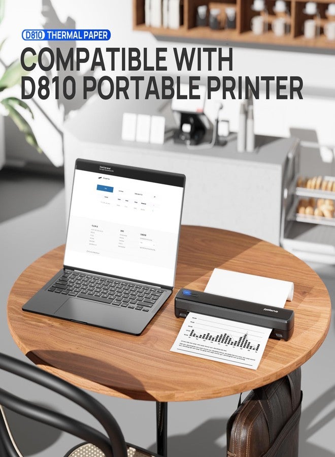 POLONO D810 8.5 x 11 inch Thermal Paper Advanced Thermal Printing, US Letter Size Thermal Paper. Compatible with D810, Size 8.5 x 11 inch, 200 Sheets - Image 5