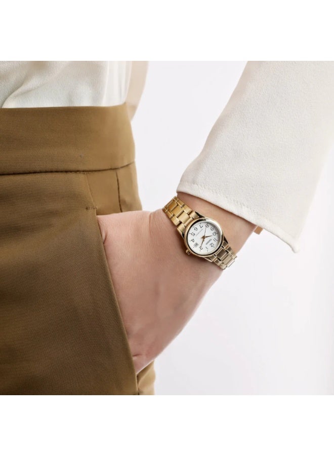 Casio LTP-V002G-7BUDF Women’s Gold-Tone Stainless Steel Analog Watch – White Dial - Image 4