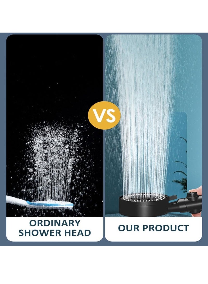 YUNSYE Filtered Shower Head with Handheld, High Pressure 5 Spray Mode Showerhead, Matte Black - Image 4