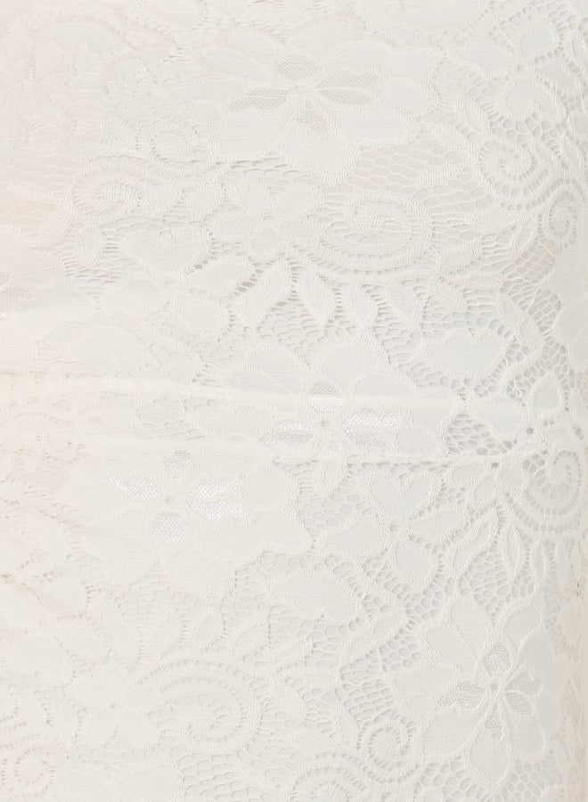 Styli Lace Midi Dress - Image 4