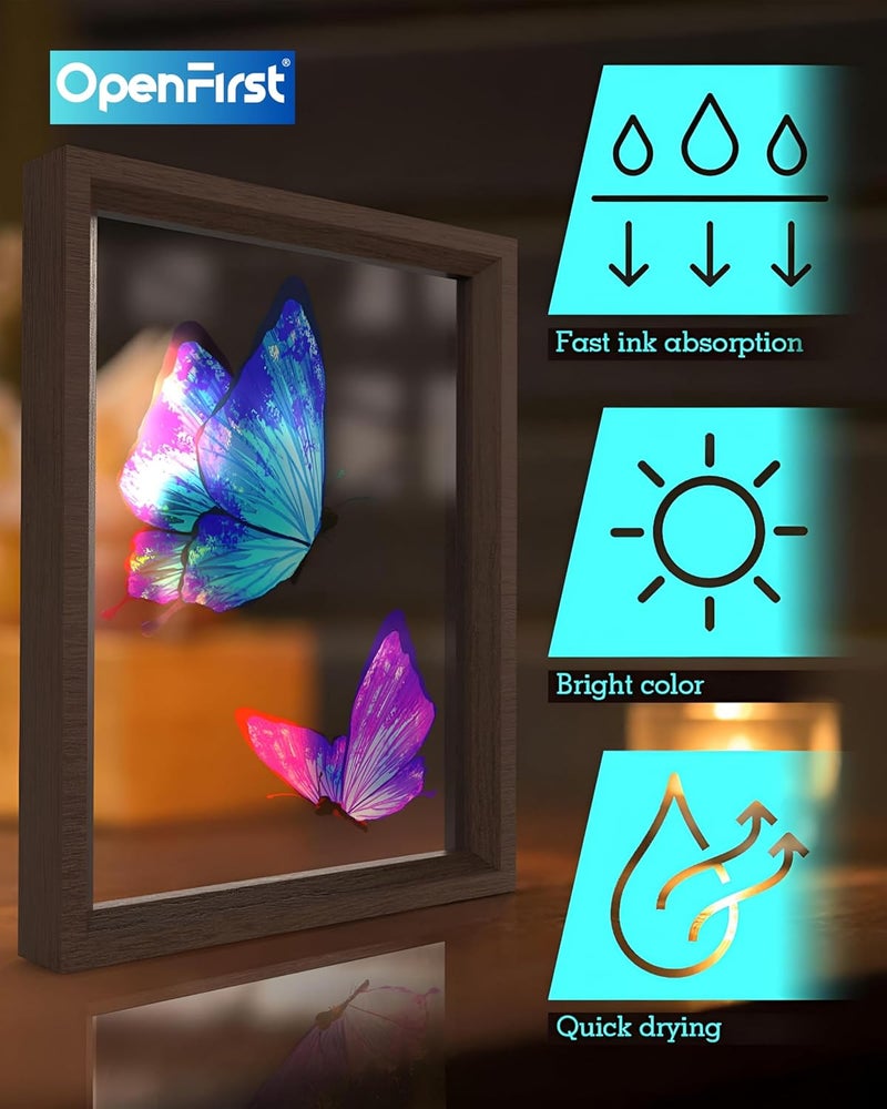 OPENFIRST أوراق OHP بحجم A3 فيلم شفاف لامع 200 ميكرون، عبوة من 15 ورقة للرسم والفنون والحرف وما إلى ذلك - Image 5