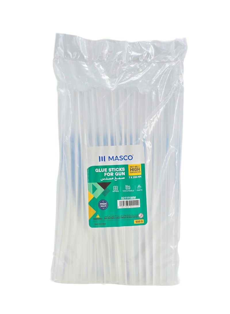 ماسكو أعواد غراء حراري 11 مم × 200 مم، وزن 500 جم (35 قطعة)، درجة حرارة عالية، لمسدس الغراء - Image 1