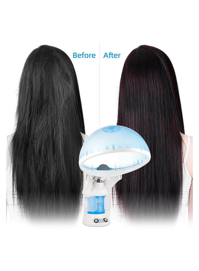 DubaiGallery 2-IN-1 Hair Hot Facial Steamer Mist Skin Moisturizing Air Humidifier Hair Cover Ion Vaporizer SPA Heating Mist Nozzle Nebulizer - Image 4