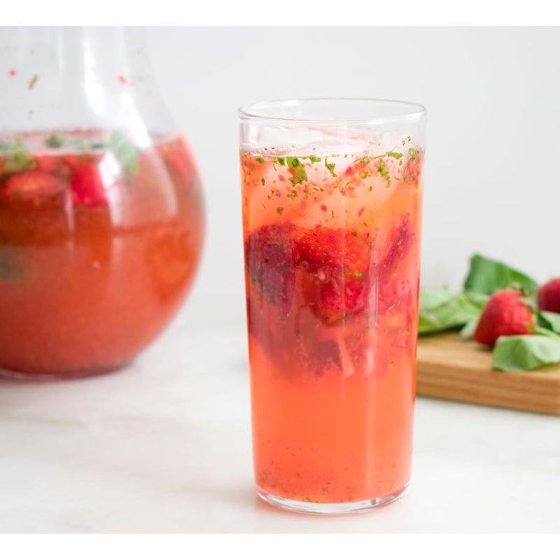 كوكتيلات مصنوعة - شراب الفراولة - عبوة 2 - استخدم كمعزز كوكتيل، نكهة صودا، أو مكون طهوي - فقط 50 سعرة حرارية لكل حصة - 16 حصة لكل زجاجة - مركز، طبيعي بالكامل - Image 4