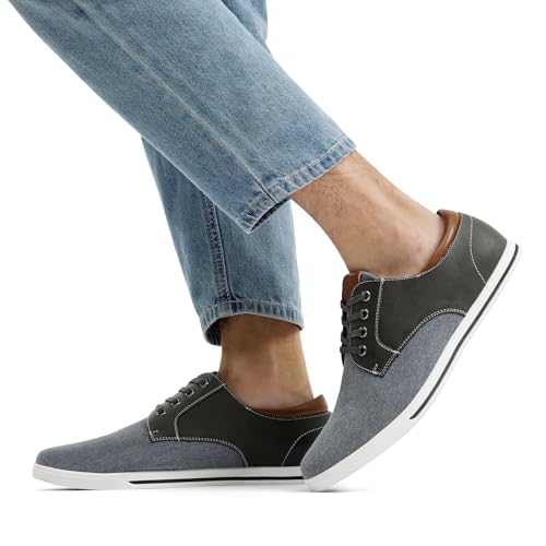 Bruno Marc Men's Oxfords Sneakers Casual Dress Shoes,Size 9,Grey,RIVERA-01 - Image 2