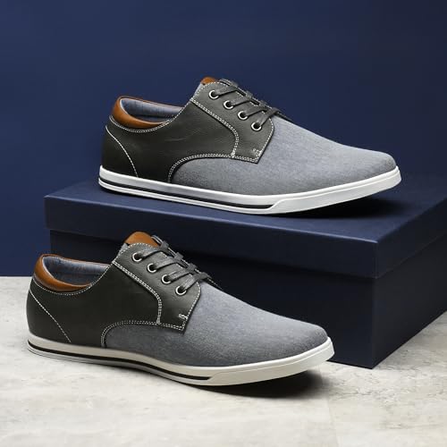 Bruno Marc Men's Oxfords Sneakers Casual Dress Shoes,Size 9,Grey,RIVERA-01 - Image 5