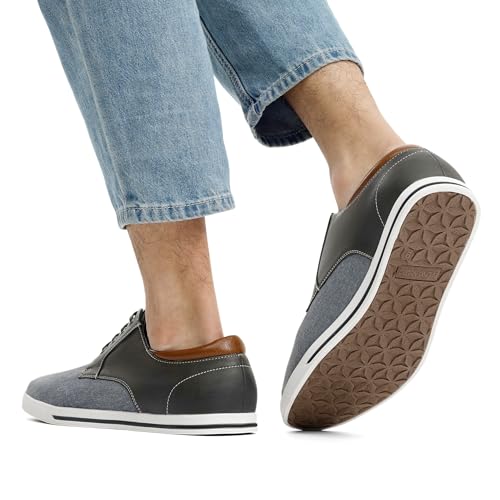 Bruno Marc Men's Oxfords Sneakers Casual Dress Shoes,Size 9,Grey,RIVERA-01 - Image 3