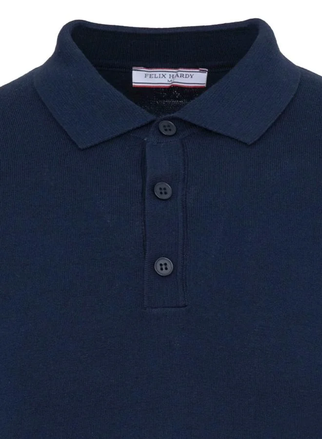 FELIX HARDY Beige-Navy Men's 100% Cotton Polo Shirt Short Sleeve Pack of 2 for Men | Best Price UAE