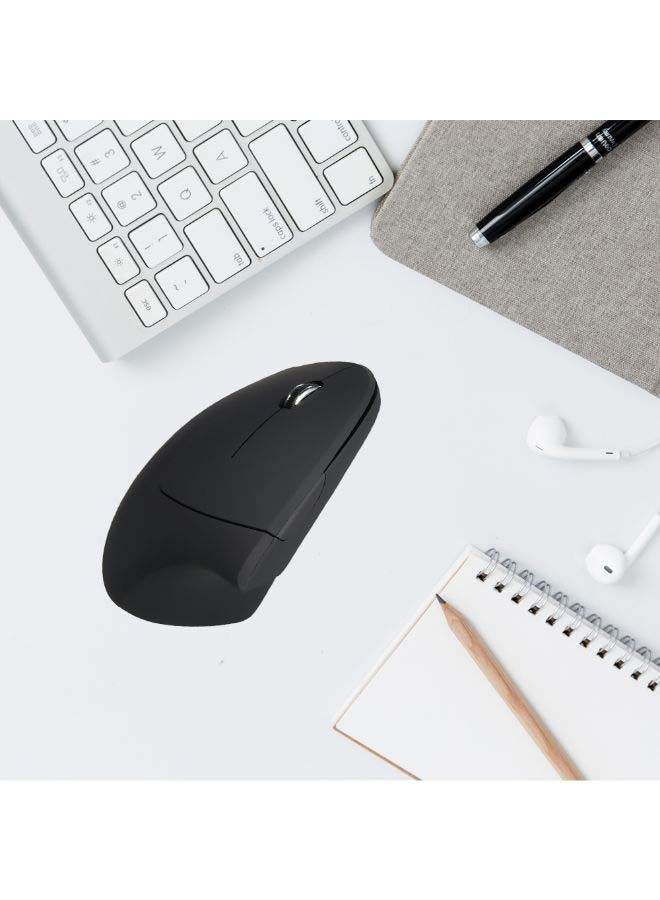 NIBEMINENT Wireless Vertical Left Handed Mouse Black  - Image 2