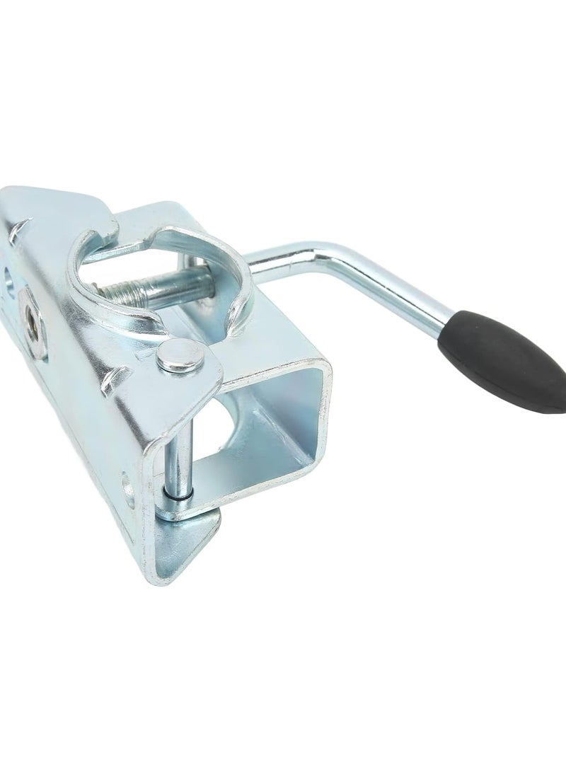GGOOT Jockey Wheel Prop Stand, Trailer Jockey Wheel Split Clamp Prop Stand Support Mount for 48mm/1.89in Pipe Diameter - Image 4