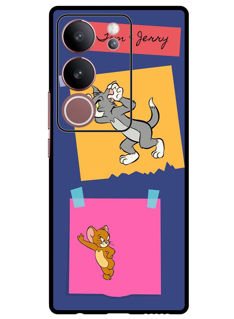 Theodor Protective Case Anti Scratch Shock Proof Bumper Cover For Vivo V29 - V29 Pro Tom & Jerry - Image 1