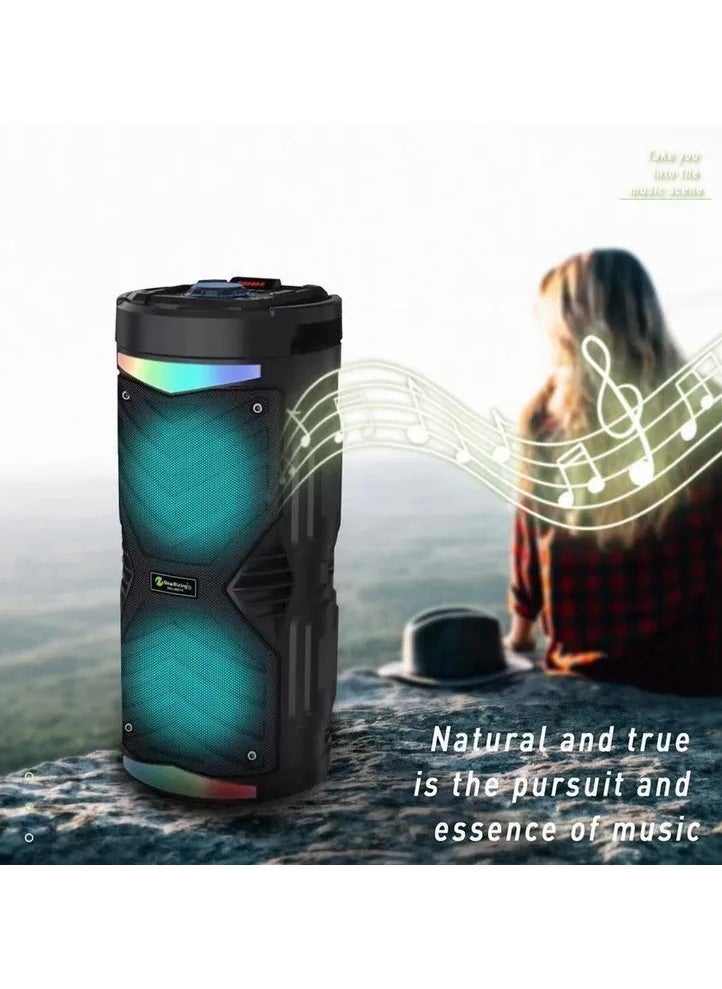 New Rixing - NEWRIXING NRG6601A Outdoor Portable Speaker Wireless Speaker 20W High Power Sound Amplifier with Microphone Support TF Card/FM - Image 1