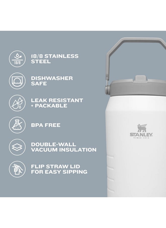 Stanley Stanley IceFlow Flip Straw Jug with Handle 64 oz| Twist On Lid and Flip Up Straw | Leak Resistant for Travel and Sports | Insulated Stainless Steel | BPA-Free | Rose Quartz  - Image 4