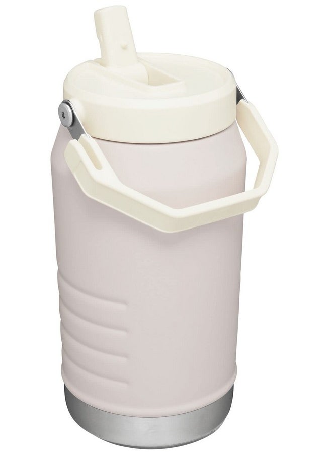 Stanley Stanley IceFlow Flip Straw Jug with Handle 64 oz| Twist On Lid and Flip Up Straw | Leak Resistant for Travel and Sports | Insulated Stainless Steel | BPA-Free | Rose Quartz  - Image 3