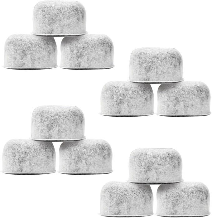 PACK OF 12 REPLACEMENT CHARCOAL WATER FILTERS FOR KEURIG BREWERS KEURIG COMPATIBLE WATER FILTER CARTRIDGES UNIVERSAL FIT NOT CUISINART FOR KEURIG 20 10 COFFEE MAKERS