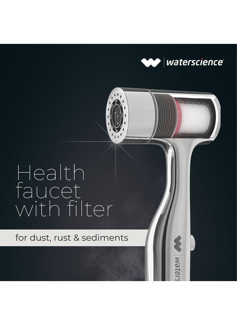 WaterScience WaterScience Health Faucet with Filter Jet Spray for Toilet with Dust and Sediment Filter 2 Flow Modes PURO HFF 224 D  - Image 2