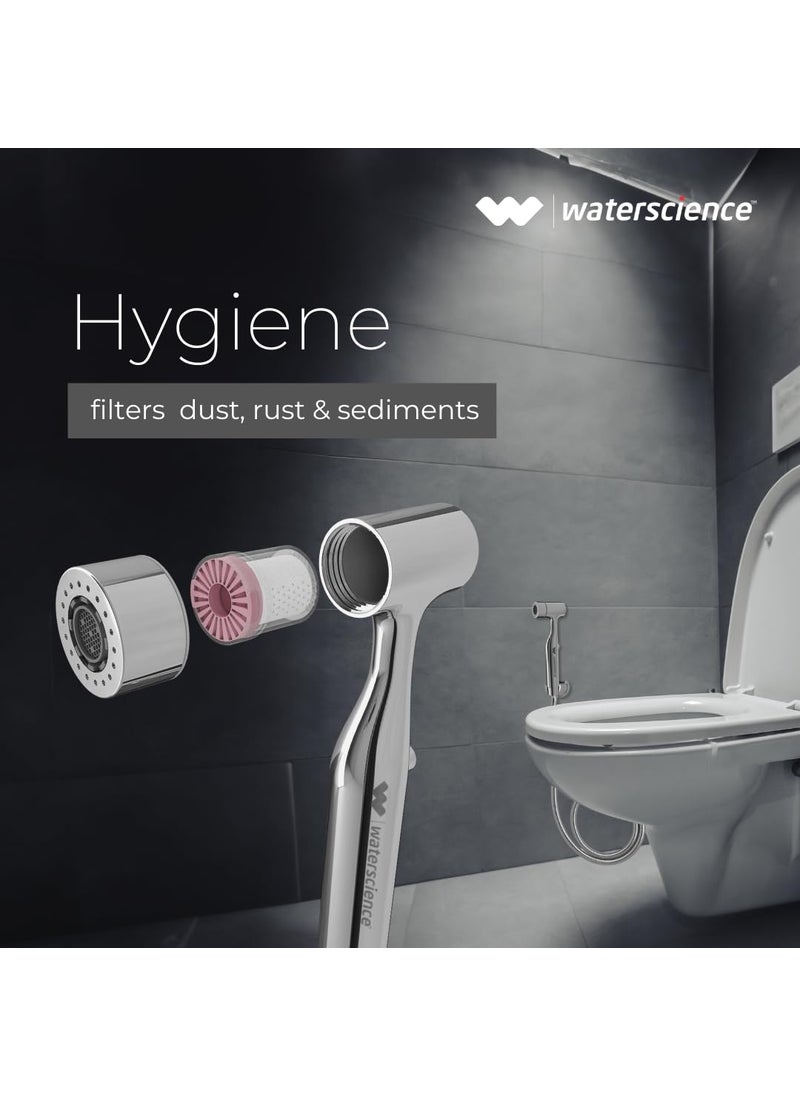 WaterScience WaterScience Health Faucet with Filter Jet Spray for Toilet with Dust and Sediment Filter 2 Flow Modes PURO HFF 224 D  - Image 3