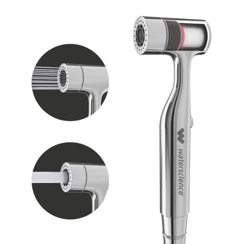 WaterScience Health Faucet with Filter Jet Spray for Toilet with Dust and Sediment Filter 2 Flow Modes PURO HFF 224 D