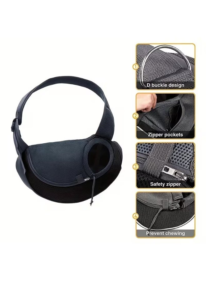 Home Clearance Sale Reflective Pet Sling Carrier Breathable Mesh Travel Safe Sling Carrier For Pets Outgoing S Size - Image 4