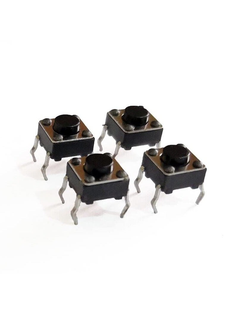 SOLDOUT 10 PCS Panel PCB Momentary Tactile Tact Push Button Micro Switch 4 Pin DIP Light Touch Keys Keyboard (Pack of 10, 6mmx6mmx4.3mm)  - Image 2