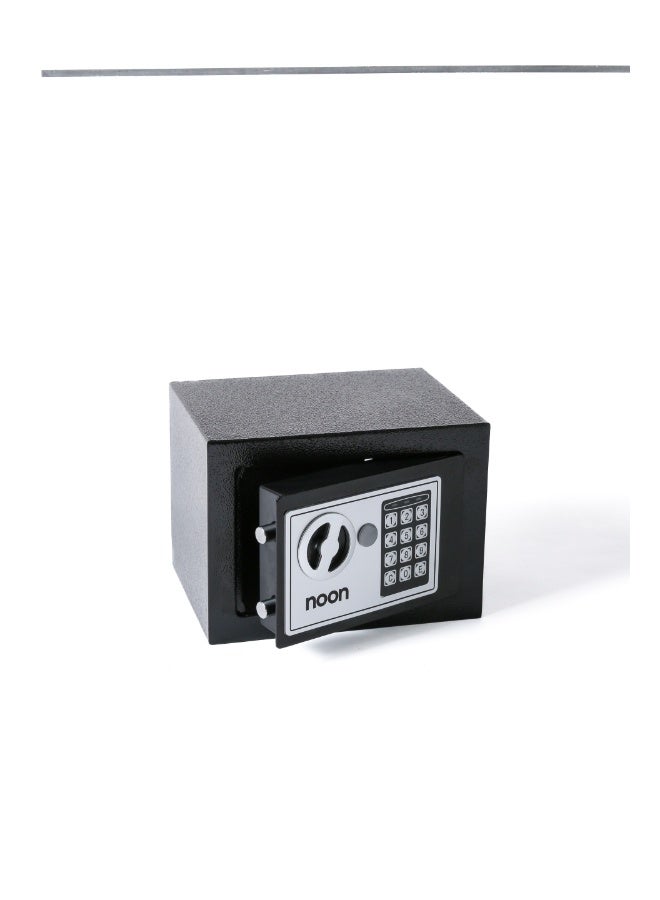 Noon East Digital Safe Box, Electronic Security Safe with Keypad Lock and Emergency Keys, Reinforced Steel Lock Box with Magnetic Auto-Locking for Home Office Money Jewelry Valuables, 17x23x17 cm - Image 2