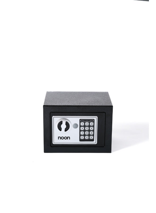 Noon East Digital Safe Box, Electronic Security Safe with Keypad Lock and Emergency Keys, Reinforced Steel Lock Box with Magnetic Auto-Locking for Home Office Money Jewelry Valuables, 17x23x17 cm - Image 1