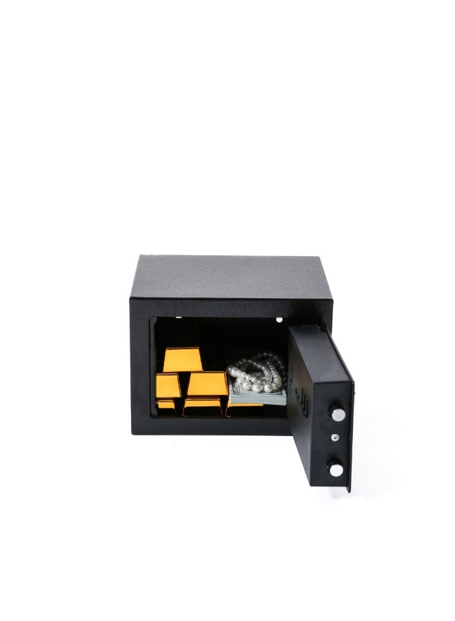 Noon East Digital Safe Box, Electronic Security Safe with Keypad Lock and Emergency Keys, Reinforced Steel Lock Box with Magnetic Auto-Locking for Home Office Money Jewelry Valuables, 17x23x17 cm - Image 3