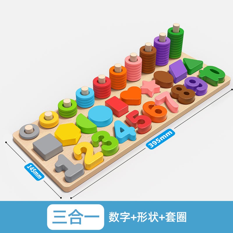 Montessori Wooden Shape Matching Puzzle Board – Educational Toy for Babies & Toddlers 0-3 Years
