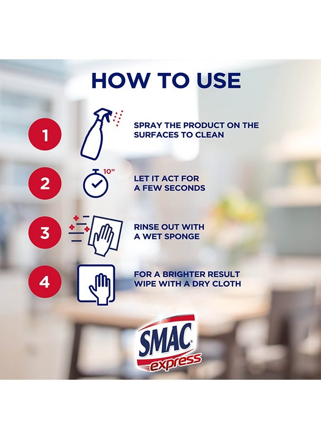 Smac - Super Saver Bundle Express Degreaser With Bleach 650ml  Toilet Cleaner Bleach Ocean White Fresh 750 ml And Toilet Blocks Intense Ocean Fresh 34gx4 - Image 1