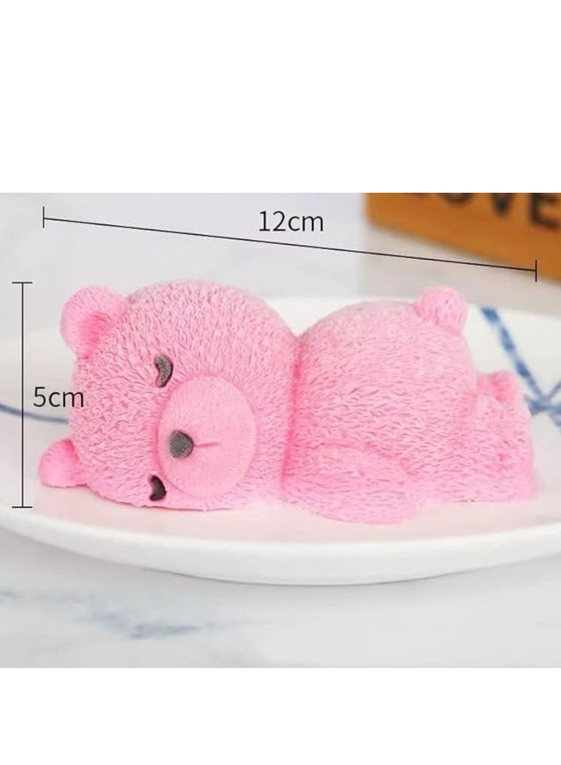 Oasisgalore 3D Silicone Lying Bear Mold for Fondant, Chocolate, Soap, DIY Baking, Decor, Ice Cube, Resin.  - Image 3