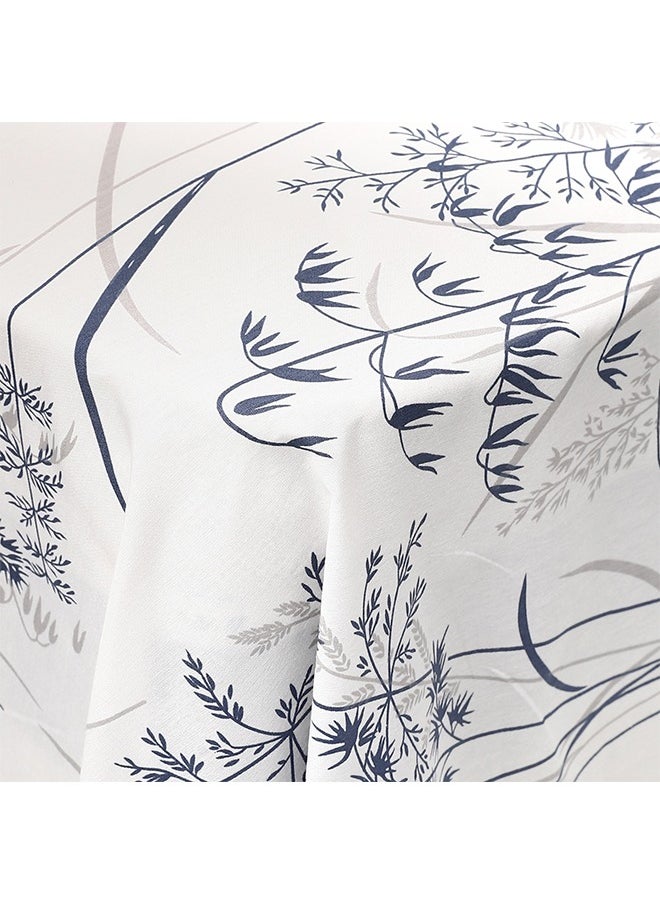 snooze - Flat bed sheet set 2pcs, 180*235 cm + Free Pillowcase, Breeze blue design - Image 1
