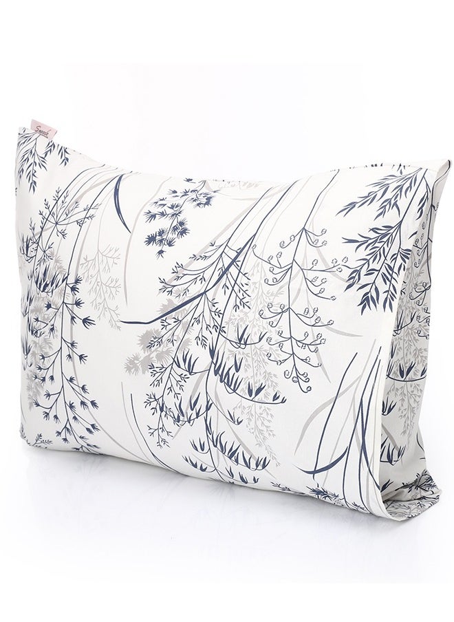 snooze - Flat bed sheet set 2pcs, 180*235 cm + Free Pillowcase, Breeze blue design - Image 1