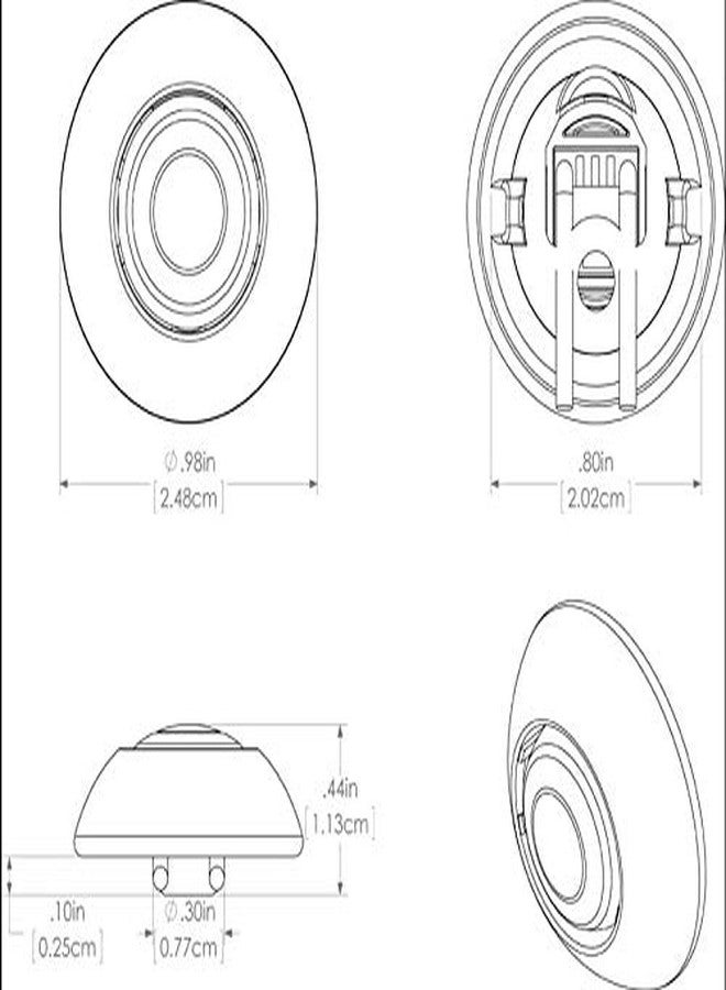 Lumitec 101053 Exuma Courtesy/Accent Light, Direct / 360 Degree, White Case, Blue - Image 5