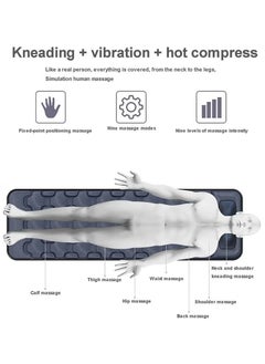 XiuWoo Electric Massage Mat Multifunction Foldable Full Body Massage Mat Body Heating Massage Pad with Pillow Neck Shoulder Back Calf Leg Muscle Relax Suitable For Home Office Car  - Image 4