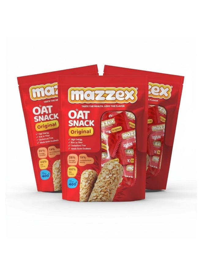 Mazzex Original Oat Snack 400g x 3 Packs – Total 1200g - Image 2