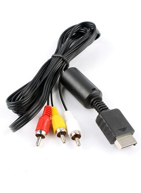 AV Cable for PlayStation 2 – 1.8 Meter Length – High-Quality Audio & Video Connection