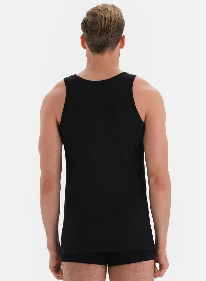 داجي تانك توب بياقة على شكل حرف  من المودال للملابس الداخلية