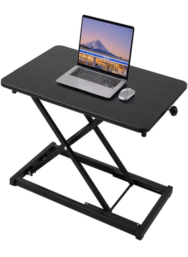 Raathionty Standing Desk Converter Adjustable Height,Keyboard Riser for Stand Up Desk Riser,Computer Keyboard Stand for Desktop,Ergonomic Sit Stand Computer Workstations Black Size 23.6 Inch - Image 1