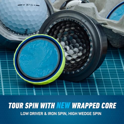 TaylorMade كرات جولف تايلور ميد 2024 TP5 صفراء واحدة دزينة - Image 4