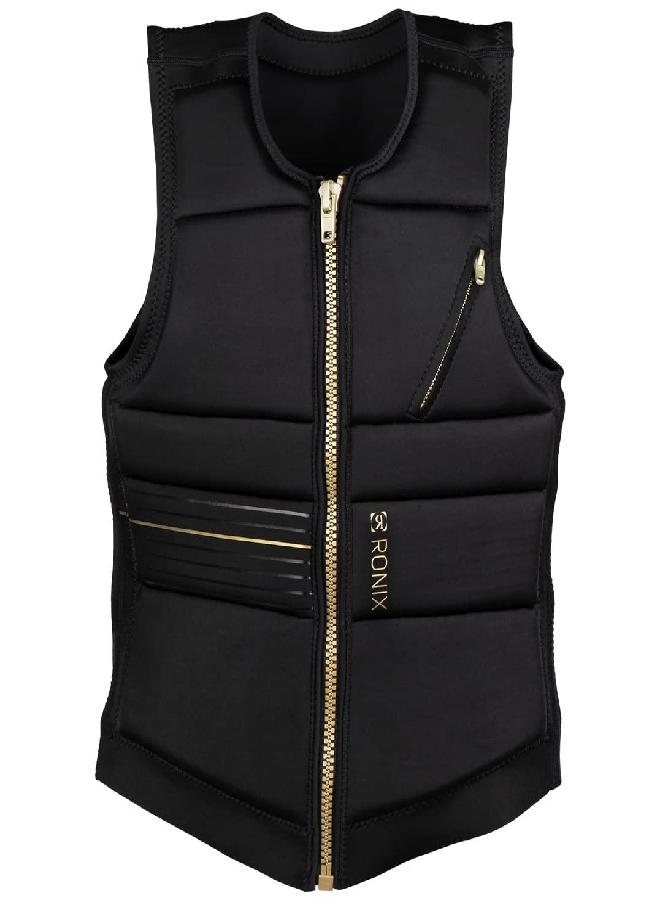 Ronix Rise Women's CE Approved Impact Vest, Black/Gold, Large - Image 5