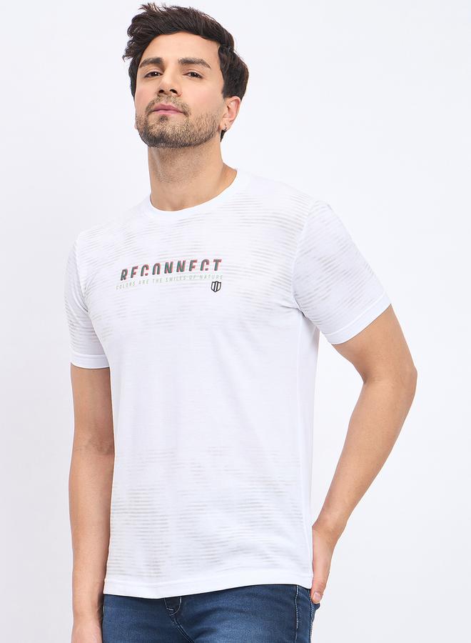 Duke Round Neck Slogan Print T-Shirt by Styli  - Image 1