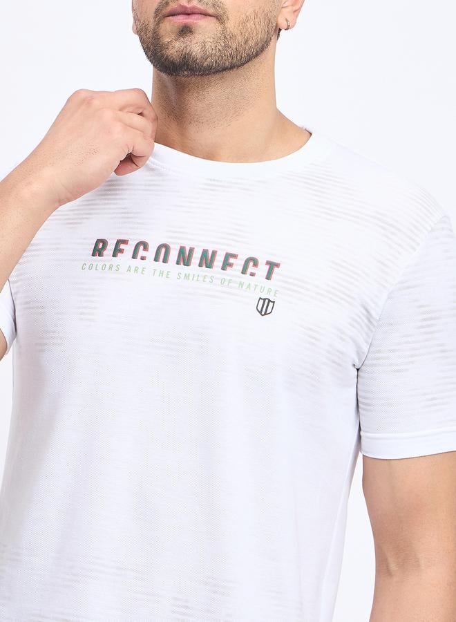 Duke Round Neck Slogan Print T-Shirt by Styli  - Image 2
