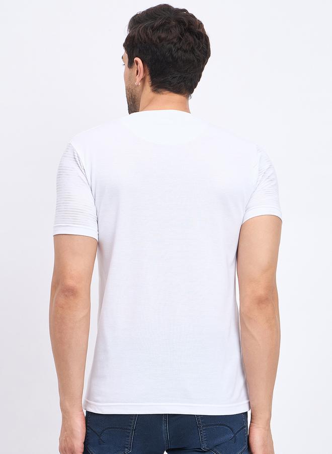 Duke Round Neck Slogan Print T-Shirt by Styli  - Image 3