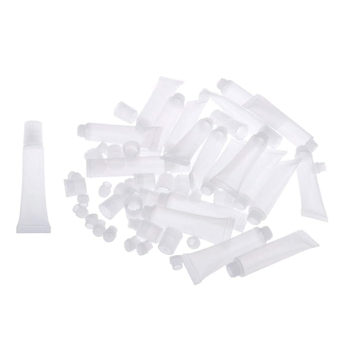 Shree Maha 10ml Empty Lip Gloss Tubes  Refillable Clear Cosmetic Containers for Lip Balm and Gloss  Soft Durable and Convenient  Pack of 100  - Image 2